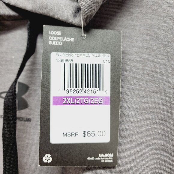 Men's Under Armour UA Rival Terry Cloth Pullover LIGHTWEIGHT Hoodie Size 2XL - Picture 6 of 16